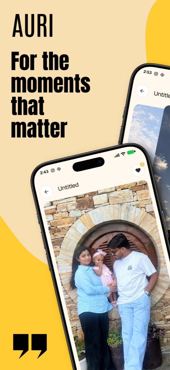 auri photo sorting app showing an album review screen
