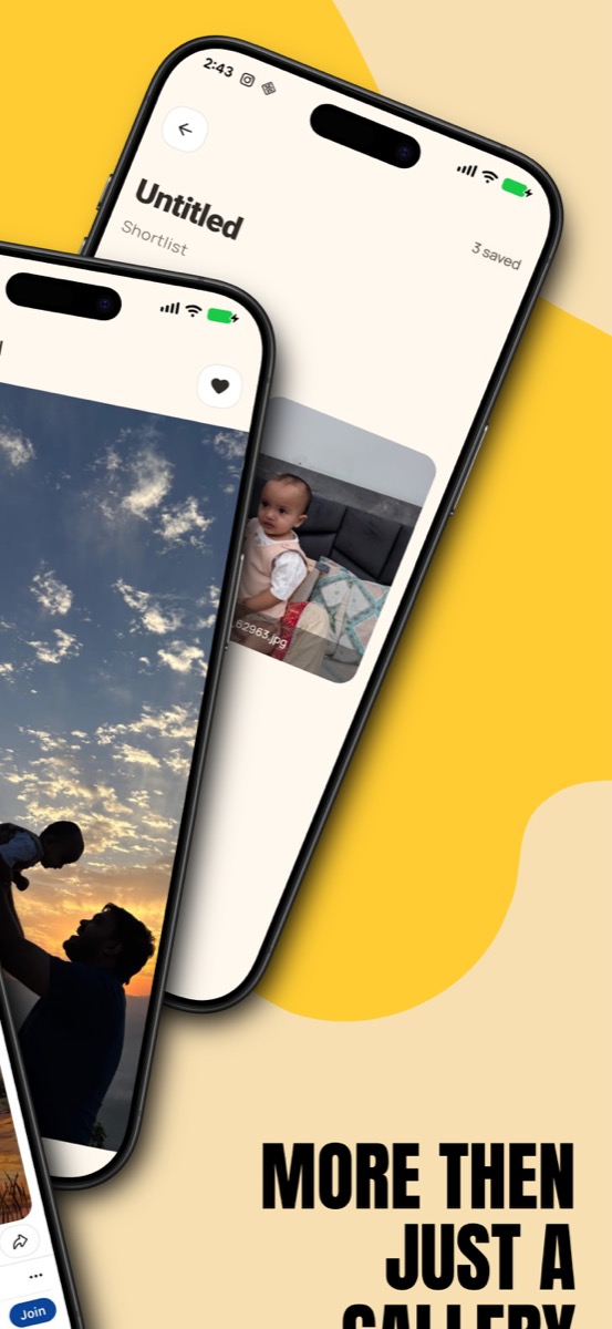 auri photo album review screens for sorting favorites